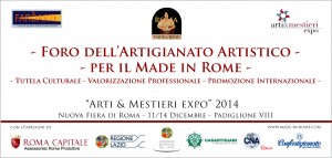 Foro Artigianato Artistico per il Made in Rome